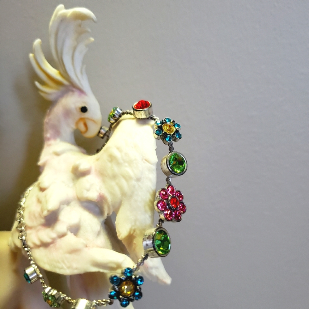Crystal gem bracelet.